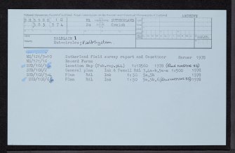 Balblair, NH59NE 10, Ordnance Survey index card, Recto