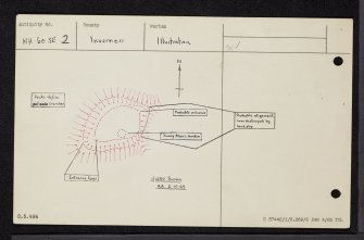 Sidhean Mor Dail A' Chaorainn, NH60SE 2, Ordnance Survey index card, Recto