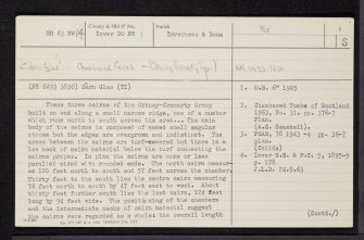 Carn Glas, NH63NW 14, Ordnance Survey index card, page number 1, Recto