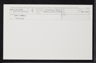 Dalvourn, NH63SE 19, Ordnance Survey index card, Recto