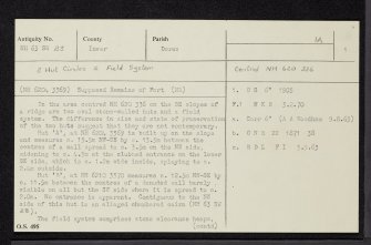 Loch Ashie, NH63SW 23, Ordnance Survey index card, page number 1, Recto