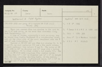 West Town, NH63SW 39, Ordnance Survey index card, page number 1, Recto
