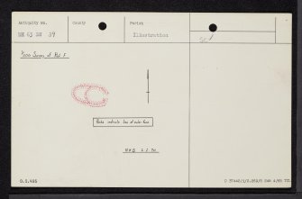 West Town, NH63SW 39, Ordnance Survey index card, Recto