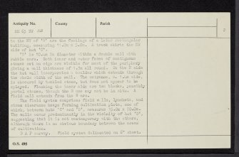 Torr An Daimh, NH63SW 52, Ordnance Survey index card, page number 2, Verso