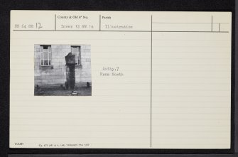 Inverness, Friars' Street, Dominican Friary, NH64NE 12, Ordnance Survey index card, Recto