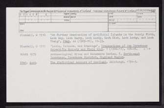 Carn Dubh, Beauly Firth, NH64NW 4, Ordnance Survey index card, Recto