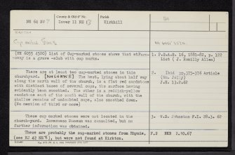 Kirkton, NH64NW 7, Ordnance Survey index card, Recto