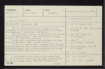 Arpafeelie, NH64NW 18, Ordnance Survey index card, page number 1, Recto