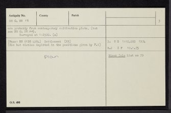 Arpafeelie, NH64NW 18, Ordnance Survey index card, page number 3, Recto