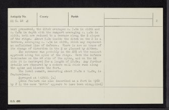Torvean, NH64SW 2, Ordnance Survey index card, page number 2, Verso