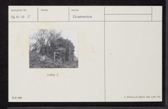 Arkendeith, Tower, NH65NE 2, Ordnance Survey index card, Recto