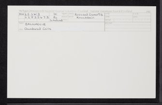 Balnaguie, NH65SW 3, Ordnance Survey index card, Recto