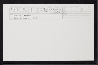 Findon Mains, NH66SW 10, Ordnance Survey index card, Recto
