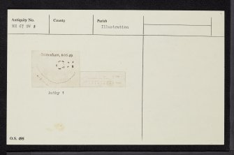 Sittenham, NH67SW 1, Ordnance Survey index card, Recto