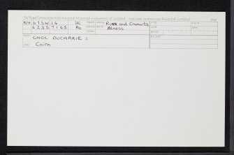 Cnoc Ducharie, NH67SW 14, Ordnance Survey index card, Recto