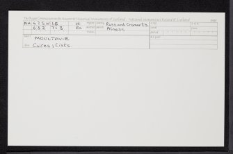 Moultavie, NH67SW 15, Ordnance Survey index card, Recto