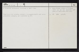 Ardvannie, NH68NE 6, Ordnance Survey index card, page number 2, Verso