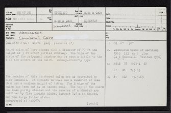 Ardvannie, NH68NE 7, Ordnance Survey index card, page number 1, Recto