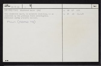 Ardvannie, NH68NE 7, Ordnance Survey index card, page number 2, Verso