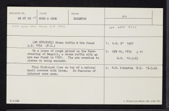 Leachonich, NH68NE 15, Ordnance Survey index card, Recto