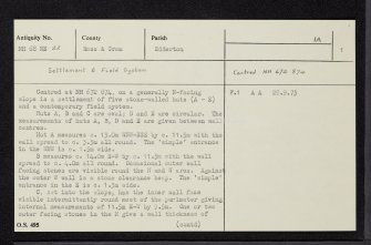 Ardvannie, NH68NE 22, Ordnance Survey index card, page number 1, Recto