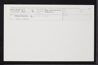 Little Dallas, NH68NE 27, Ordnance Survey index card, Recto