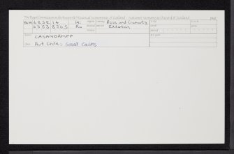 Casandamff, NH68SE 14, Ordnance Survey index card, Recto