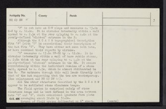 Tulloch, NH69SW 5, Ordnance Survey index card, page number 3, Recto