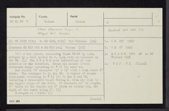 Lochend, NH69SW 9, Ordnance Survey index card, page number 1, Recto