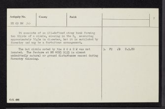Drumlea, NH69SW 30, Ordnance Survey index card, page number 2, Verso