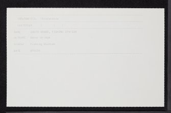 Bonar Bridge, South Bonar, Fishing Station, NH69SW 73, Ordnance Survey index card, Recto