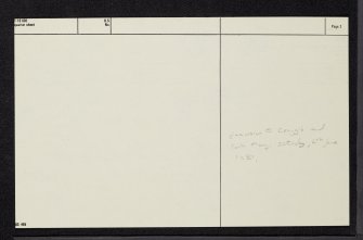 Moy Hall, NH73NE 1, Ordnance Survey index card, page number 2, Verso