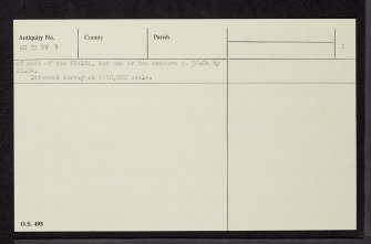 Faillie, NH73NW 8, Ordnance Survey index card, page number 2, Verso