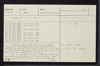 Craggie Cottage, NH73NW 10, Ordnance Survey index card, page number 1, Recto