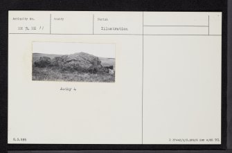 Clach Na Sanais, NH74NE 11, Ordnance Survey index card, Recto