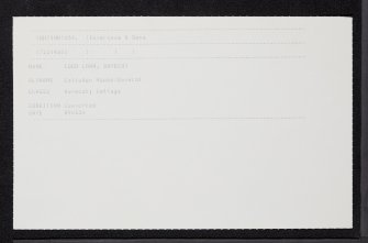 Culloden House, Loch Lann, NH74NW 54, Ordnance Survey index card, Recto