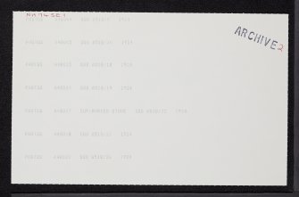 Balnuaran Of Clava, North-East, NH74SE 1, Ordnance Survey index card, page number 2, Recto