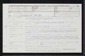 Rosemarkie, Church Place, Rosemarkie Parish Church, NH75NW 7, Ordnance Survey index card, page number 1, Recto