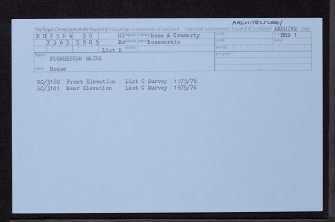 Flowerburn Mains, NH75NW 30, Ordnance Survey index card, Recto