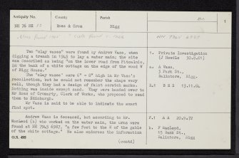 Balnabruaich, NH76NE 13, Ordnance Survey index card, page number 1, Recto
