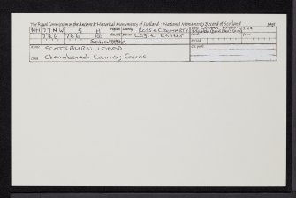 Scotsburn Wood, NH77NW 5, Ordnance Survey index card, Recto