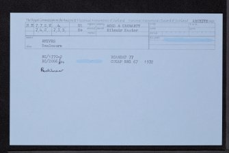 Rhives, NH77SW 4, Ordnance Survey index card, Recto
