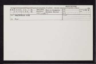 Balintraid, Pier, NH77SW 11, Ordnance Survey index card, Recto