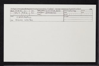 Cyderhall, NH78NE 11, Ordnance Survey index card, Recto