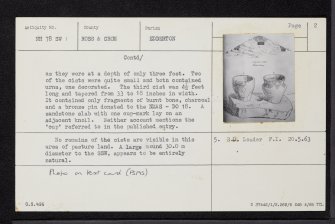 Torran Dubh, NH78SW 1, Ordnance Survey index card, page number 2, Verso