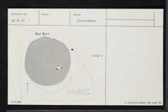 Red Burn, Cairn, NH78SW 5, Ordnance Survey index card, Recto