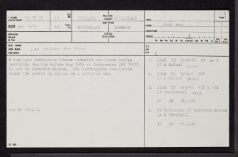 Cambusmore, NH79NE 11, Ordnance Survey index card, page number 1, Recto