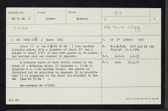 Harriet Plantation, NH79SE 2, Ordnance Survey index card, page number 1, Recto