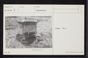 Dornoch, Station Road, St Michael's Well, NH79SE 8, Ordnance Survey index card, page number 1, Recto