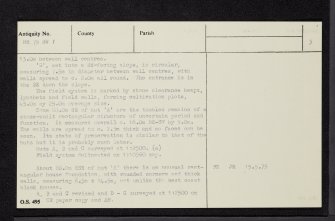 The Crask, NH79SW 1, Ordnance Survey index card, page number 3, Recto